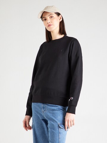 Felpa di Champion Authentic Athletic Apparel in nero: frontale