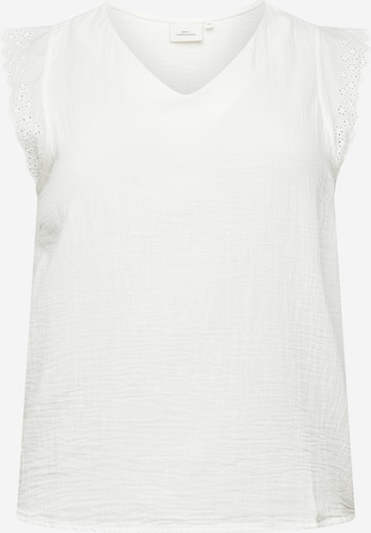 Camicia da donna 'THYRA' di ONLY Carmakoma in bianco: frontale