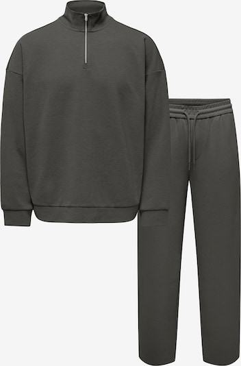 Only & Sons Jogging komplet 'ONSNEWKODYL' veličine XS u antracit siva, Pregled proizvoda