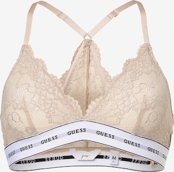 GUESS Triangle Bra in Beige: front