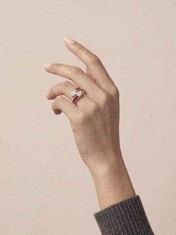 Luxenter - Anillo 'Darbia' en rojo
