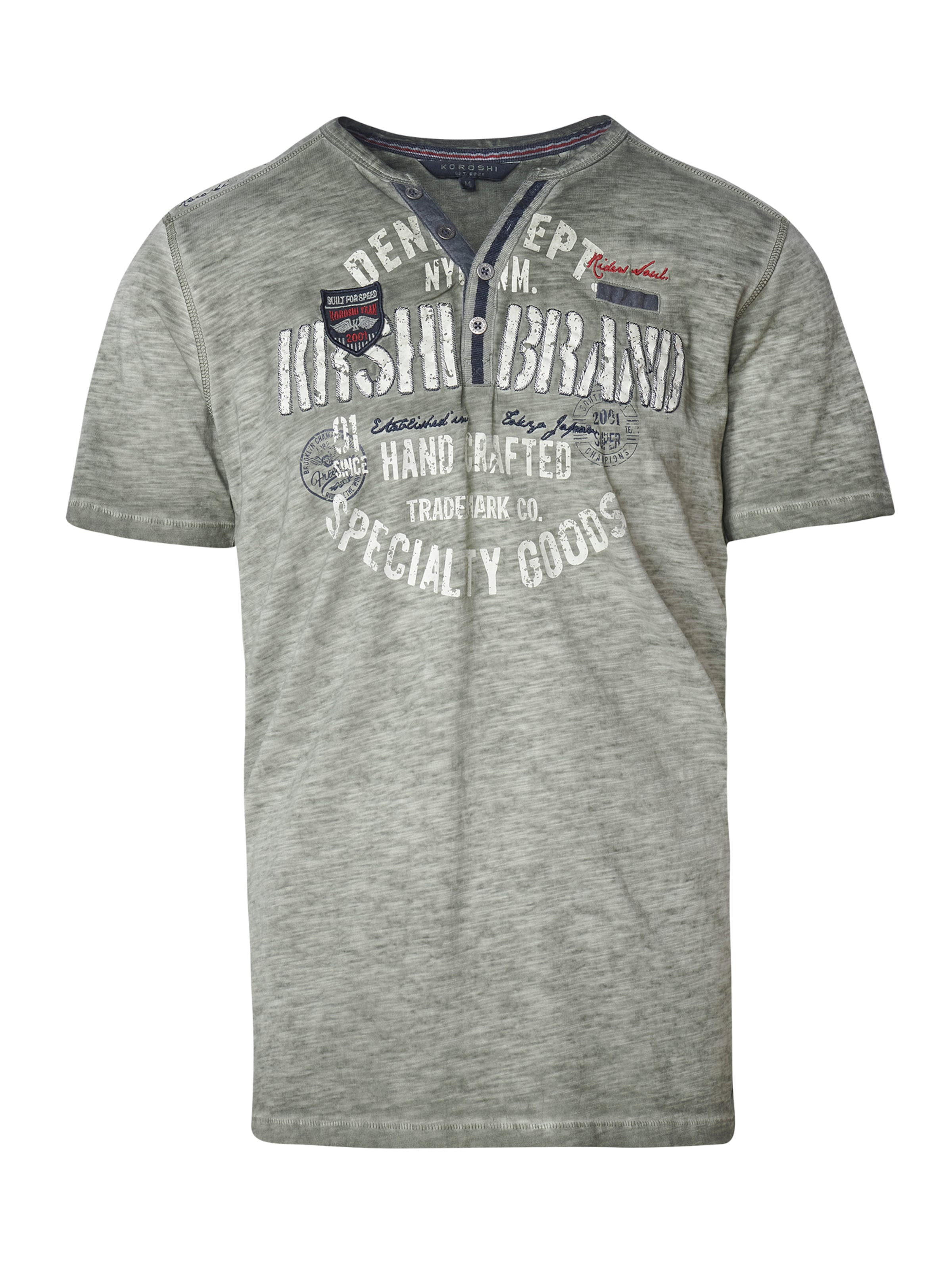 KOROSHI Majica | zelena barva: sprednja stran