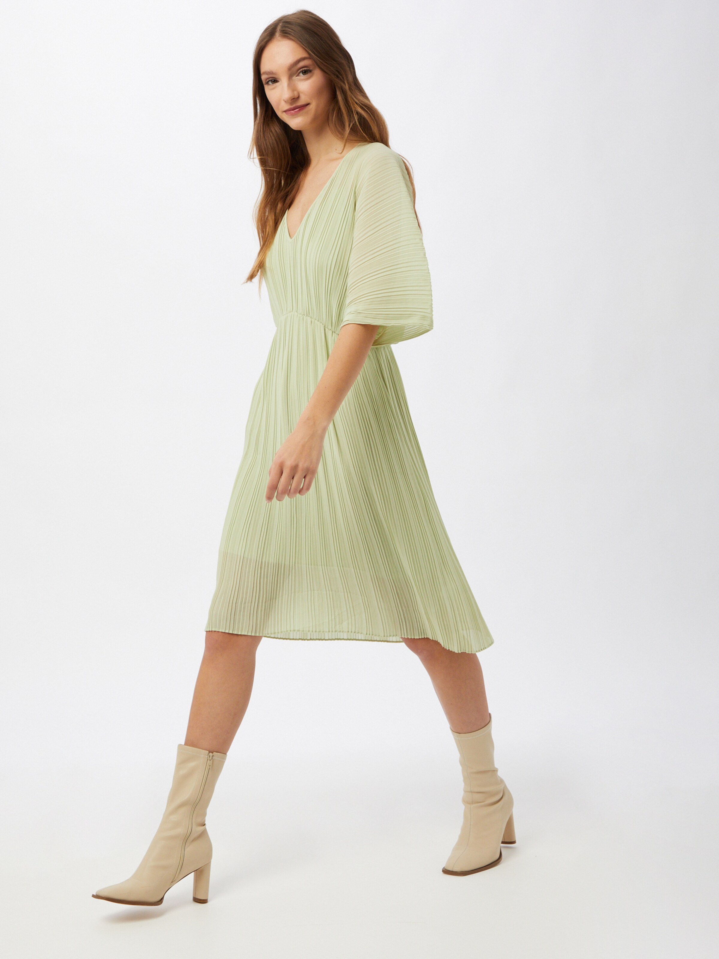 Frauen Kleider Samsoe Samsoe Kleid 'Andine' in Pastellgrün - BO90240