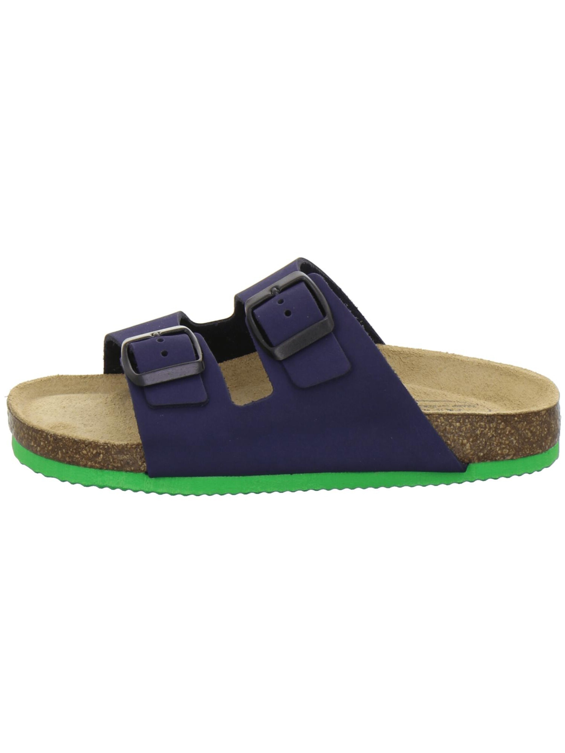 Chaussures ouvertes 'sportliche Kinder-Pantoletten Zweischnaller marine' AFS-Schuhe en bleu