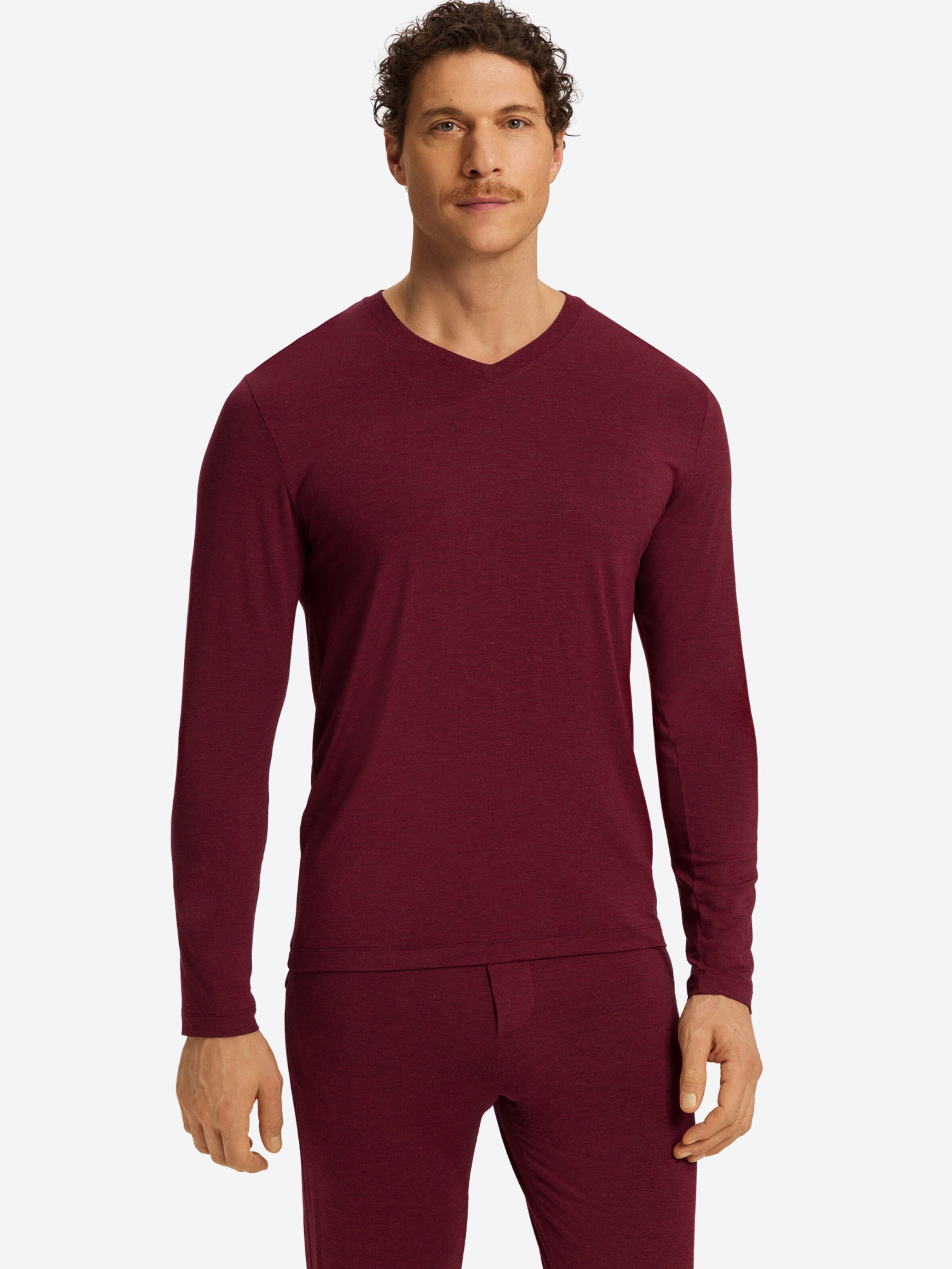 T-Shirt ' Casuals ' Hanro en rouge : devant