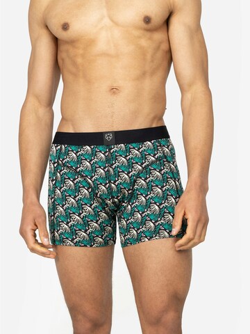 A-dam Boxershorts 'SHOWERFLOWER' in Schwarz: Vorderseite