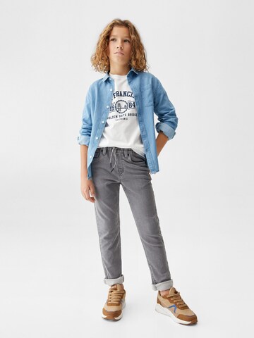 MANGO KIDS Regular Jeans in Grau