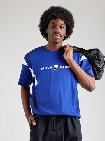 Nike Sportswear Shirt 'SHOX' in Blauw: voorkant