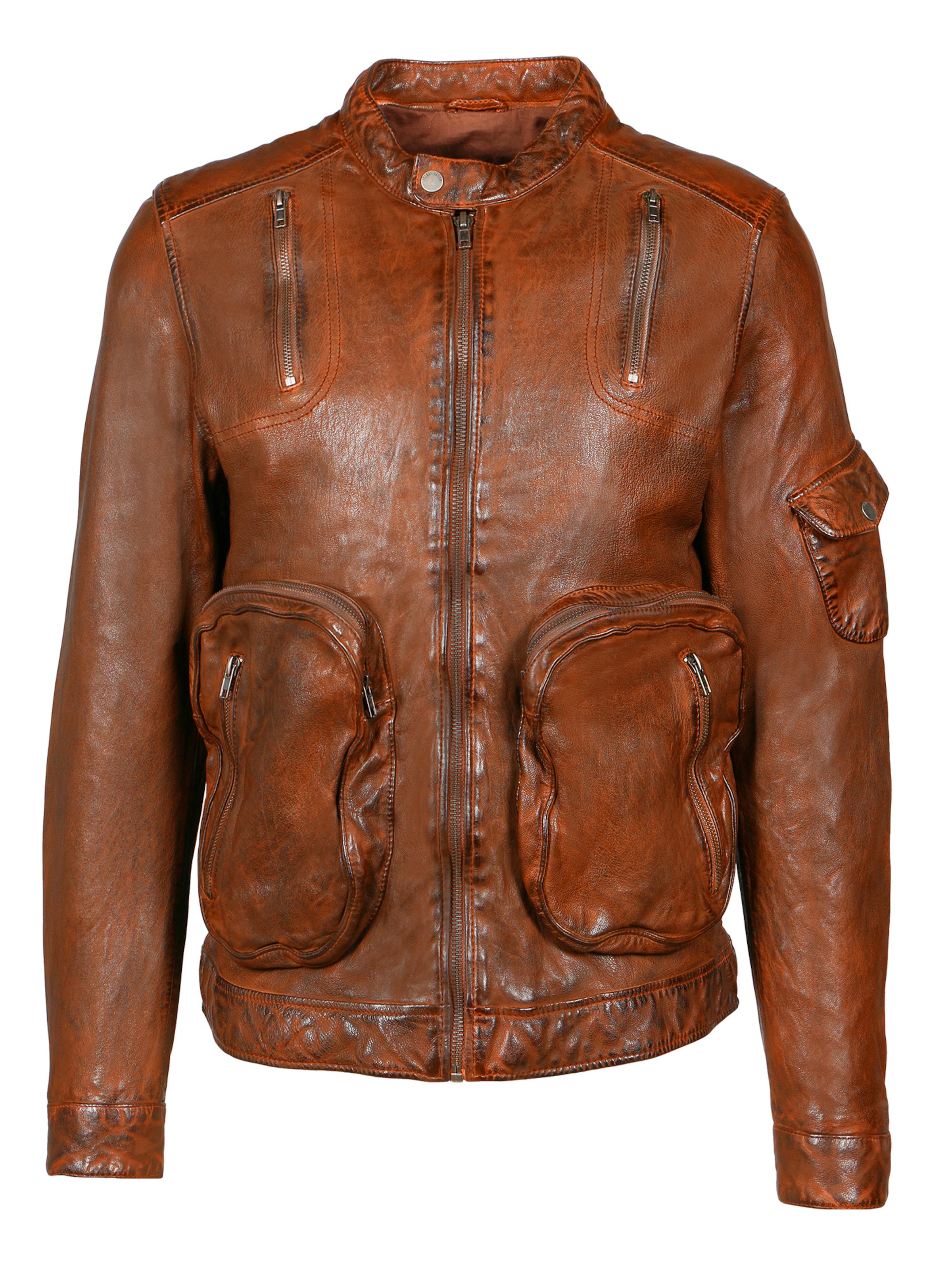 FREAKY NATIONPrijelazna jakna 'Lorik-FN' - smeđa boja: prednji dio