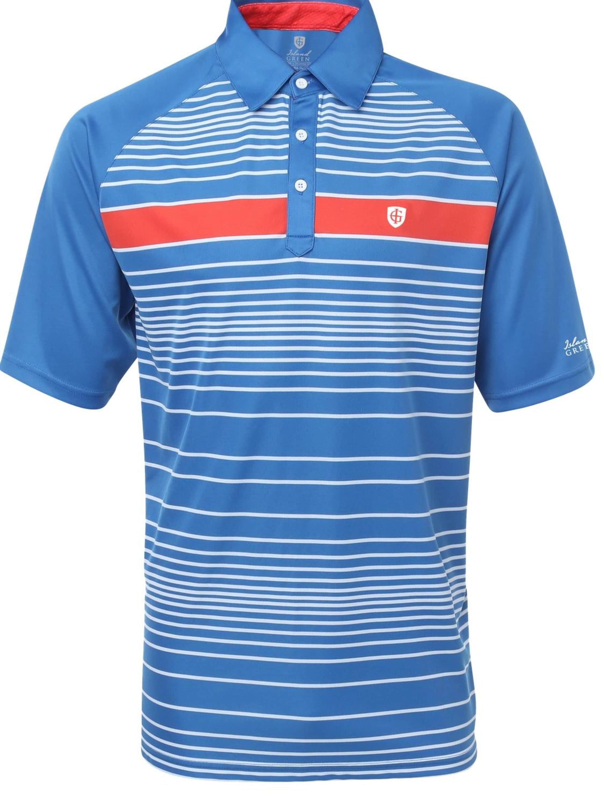 Cocain Underwear Athletic Button Up Shirt 'Poloshirt' in Blue: front