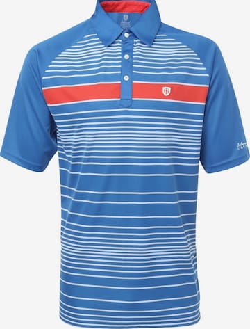 Cocain Underwear Athletic Button Up Shirt 'Poloshirt' in Blue: front