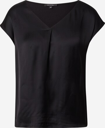 COMMA - Blusa em preto: frente