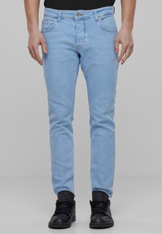 2Y Premium Skinny Jeans in Blauw: voorkant