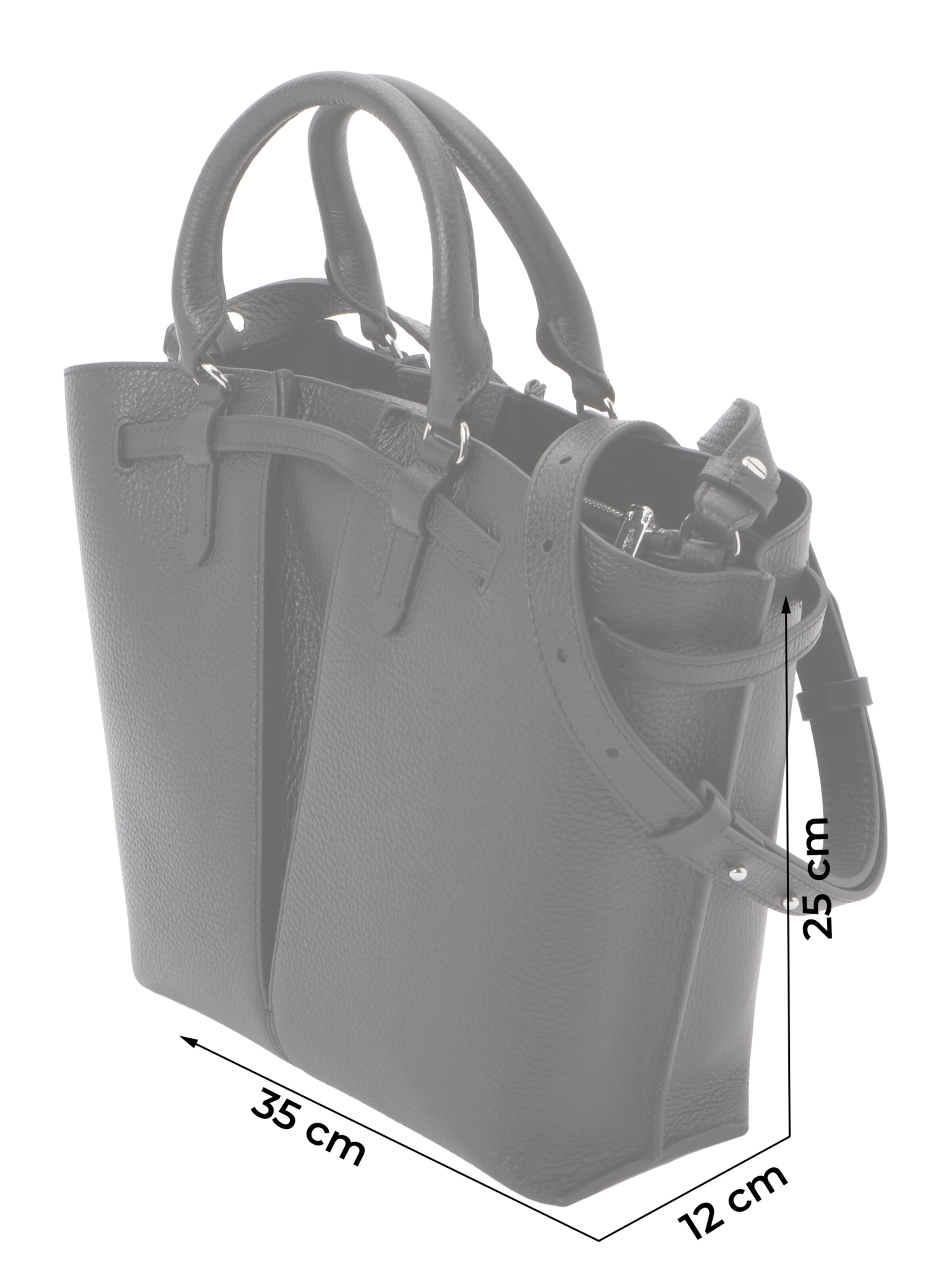 Coccinelle Handväska 'FLORES' i svart: framsida