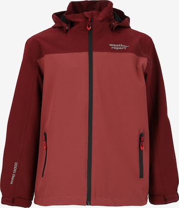 Weather Report Outdoorjacke 'Borise Jr.' in Rot: predná strana