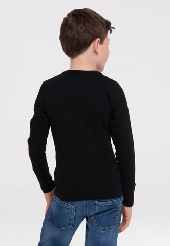 LOGOSHIRT Shirt 'Batman Logo' in Black