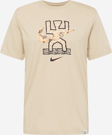 NIKE - Camiseta funcional en beige: frente