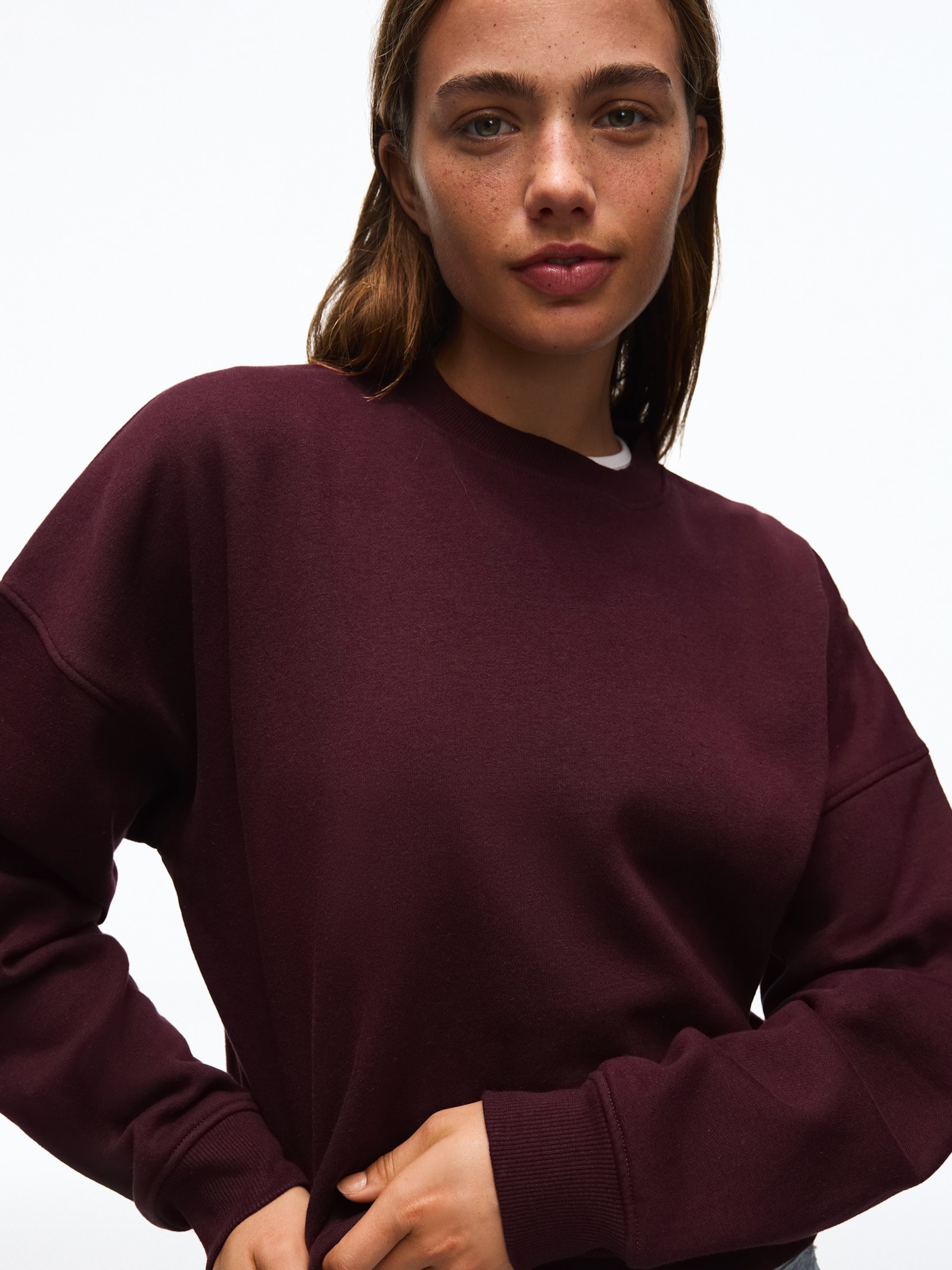 Bershka Tréning póló - piros