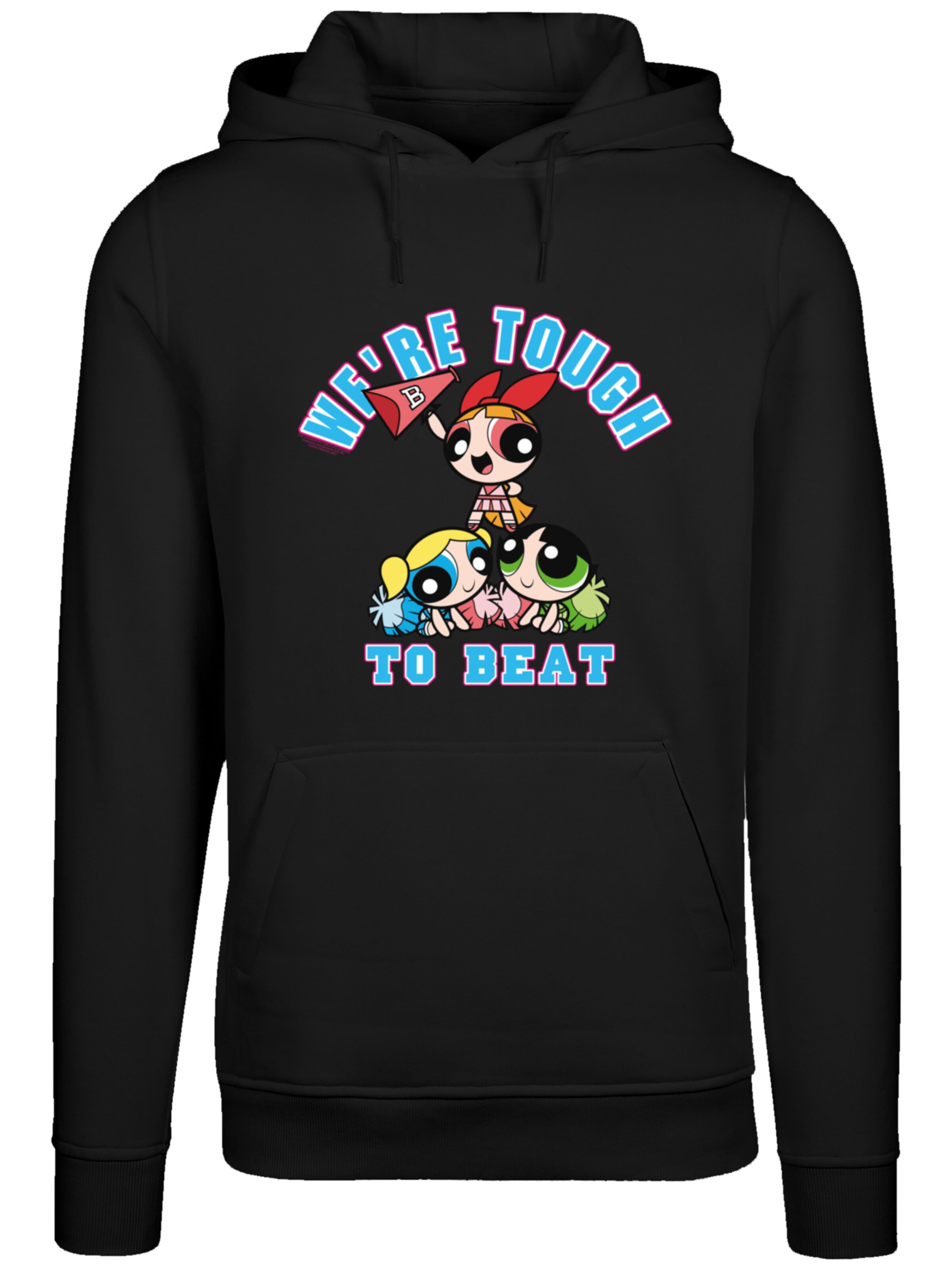 F4NT4STIC Sweatshirt 'Powerpuff Girls Tough To Beat' in Zwart: voorkant