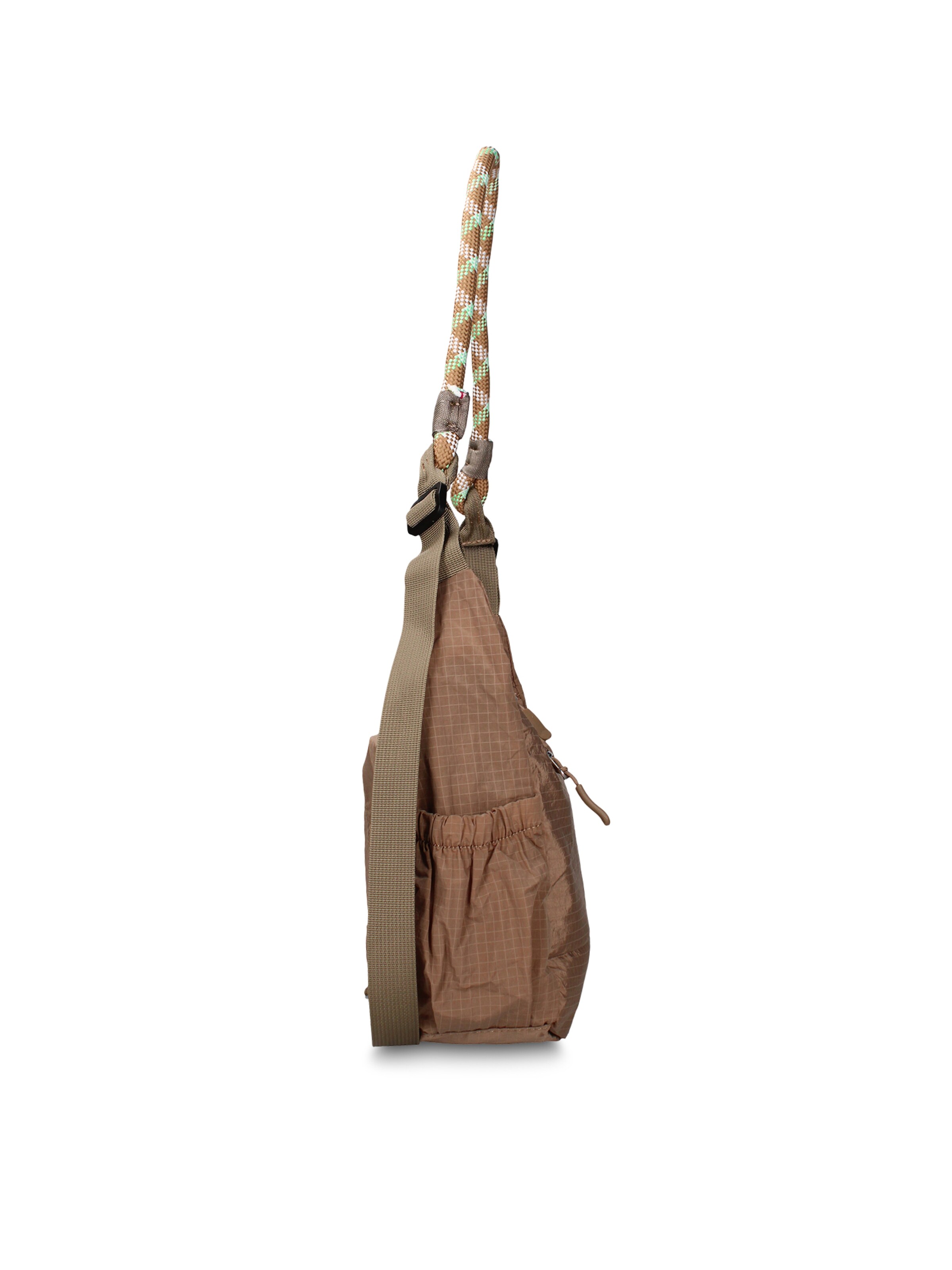Borsa a spalla 'Borsa a Spalla Donna Gianmarco Venturi Pelle Vegana PU con Zip' di GianMarco Venturi in verde