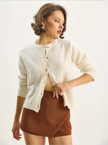 Bianco Lucci Gebreid vest in Wit