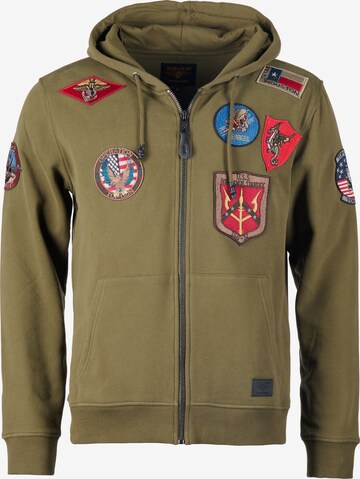 TOP GUN Jacke 'TGD1707' in Grün: Vorderseite