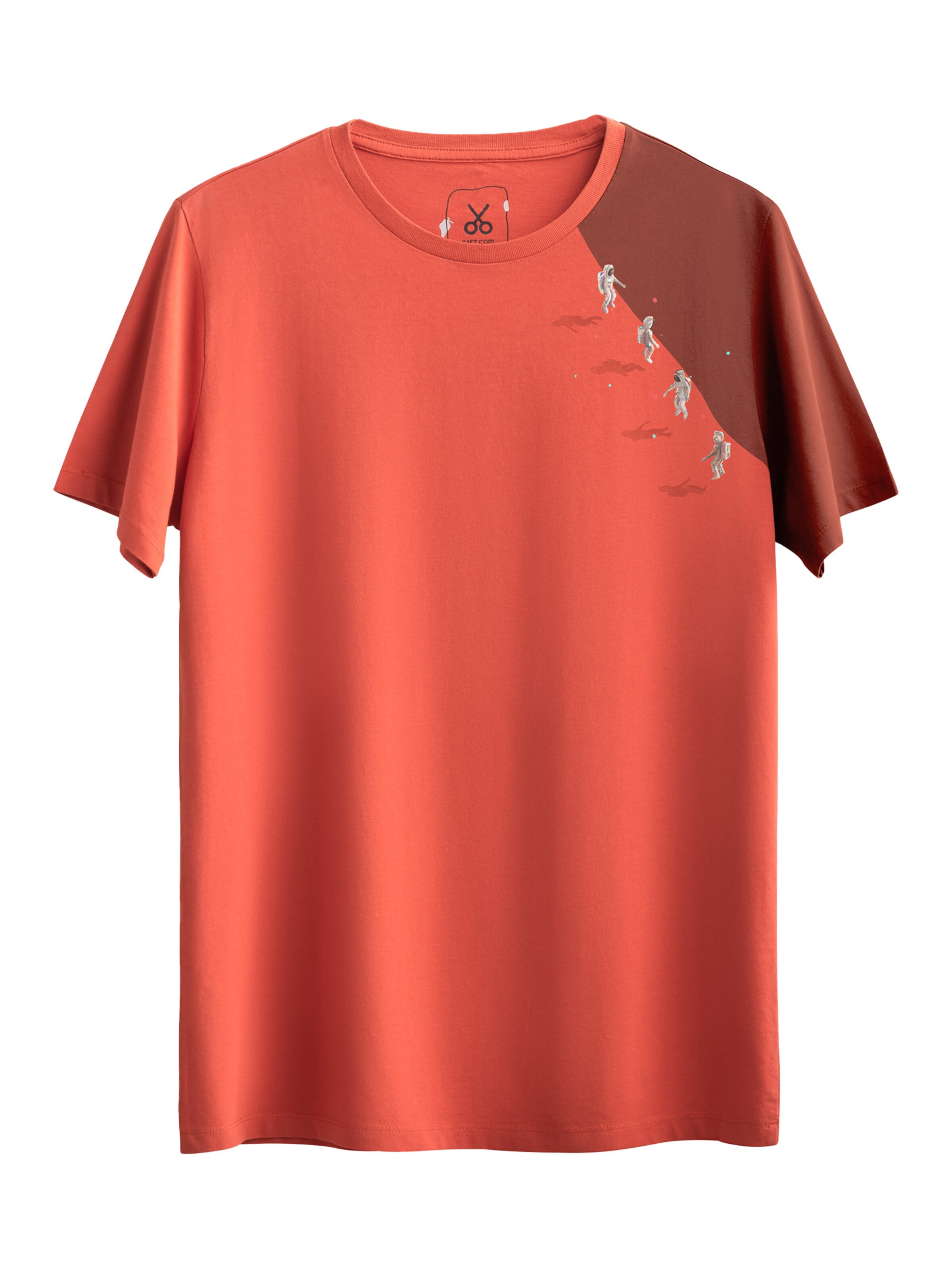 T-Shirt 'Ruvag' Kaft en orange : devant