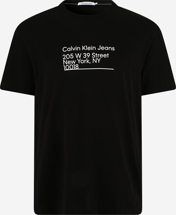 Calvin Klein Jeans Plus Shirt in Black: front