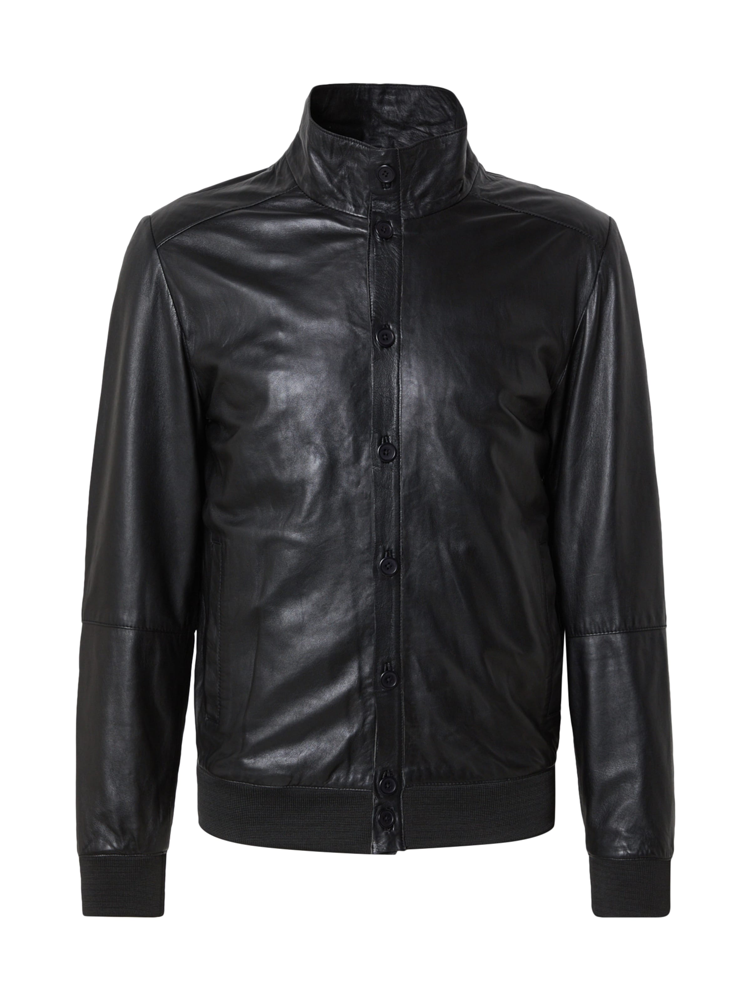 FREAKY NATION Φθινοπωρινό και ανοιξιάτικο μπουφάν 'Hajo' σε μαύρο: μπροστά