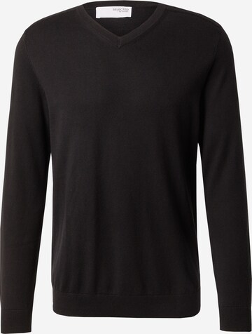 Pullover 'Berg' di SELECTED HOMME in nero: frontale