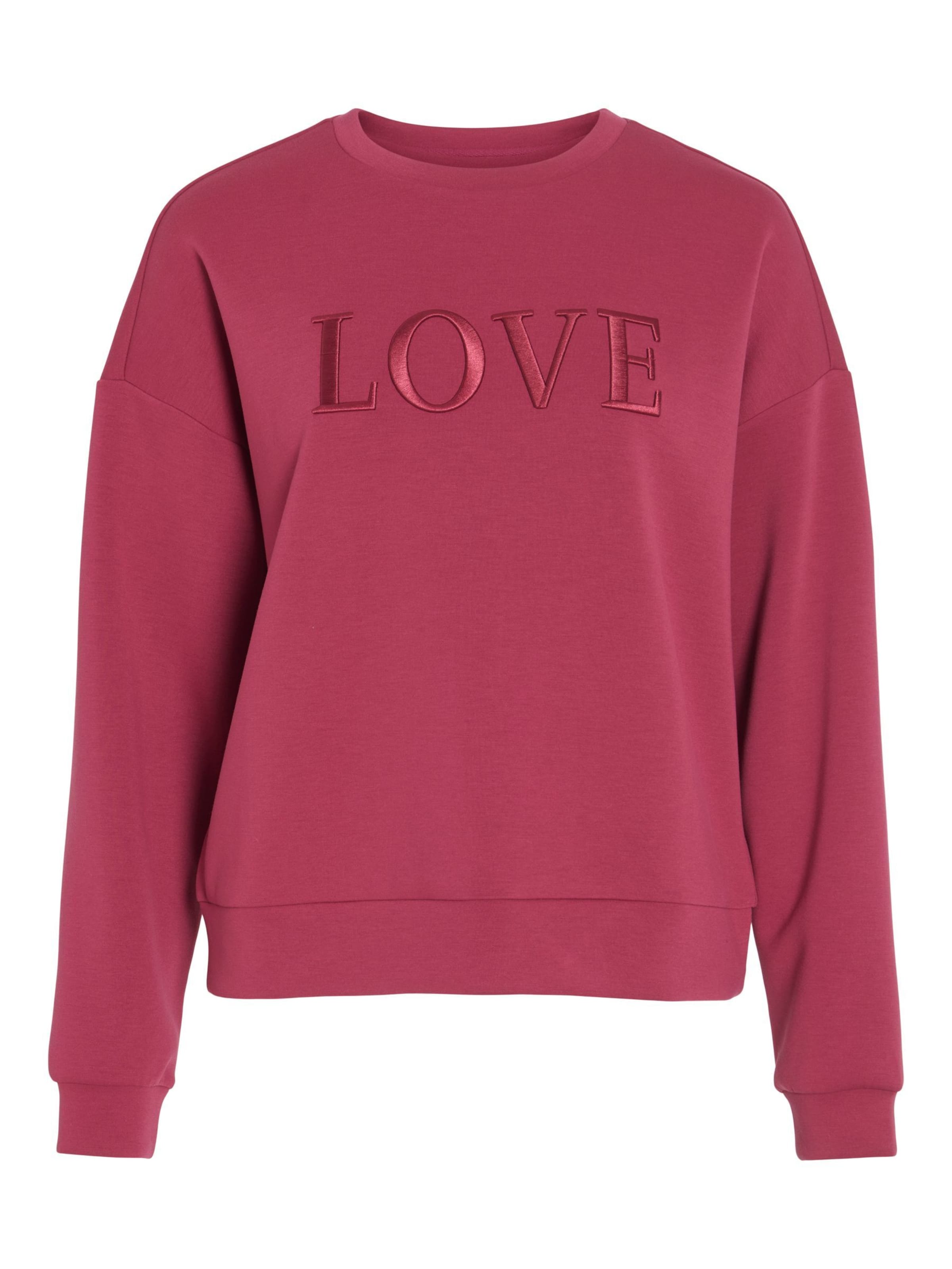 VILA Sweatshirt 'VIREFLECT' i pink: forside