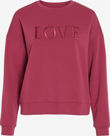VILA Sweatshirt 'VIREFLECT' i pink: forside