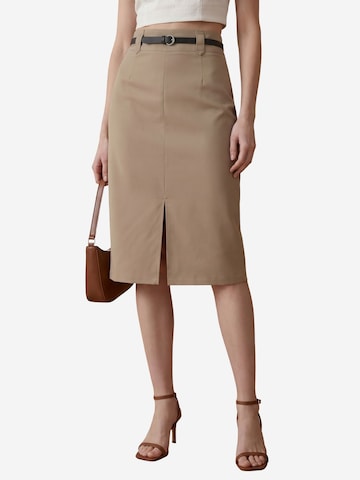 Jupe My fashion en beige : devant