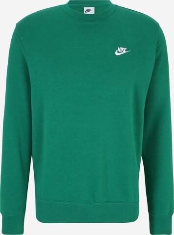 Nike Sportswear Regular Fit Sweatshirt 'Club Fleece' in Grün: predná strana