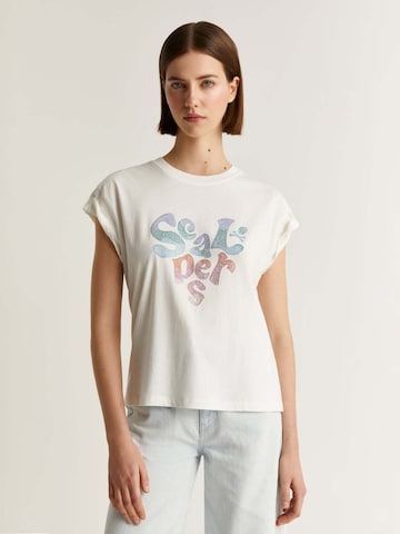 T-shirt Scalpers en blanc : devant