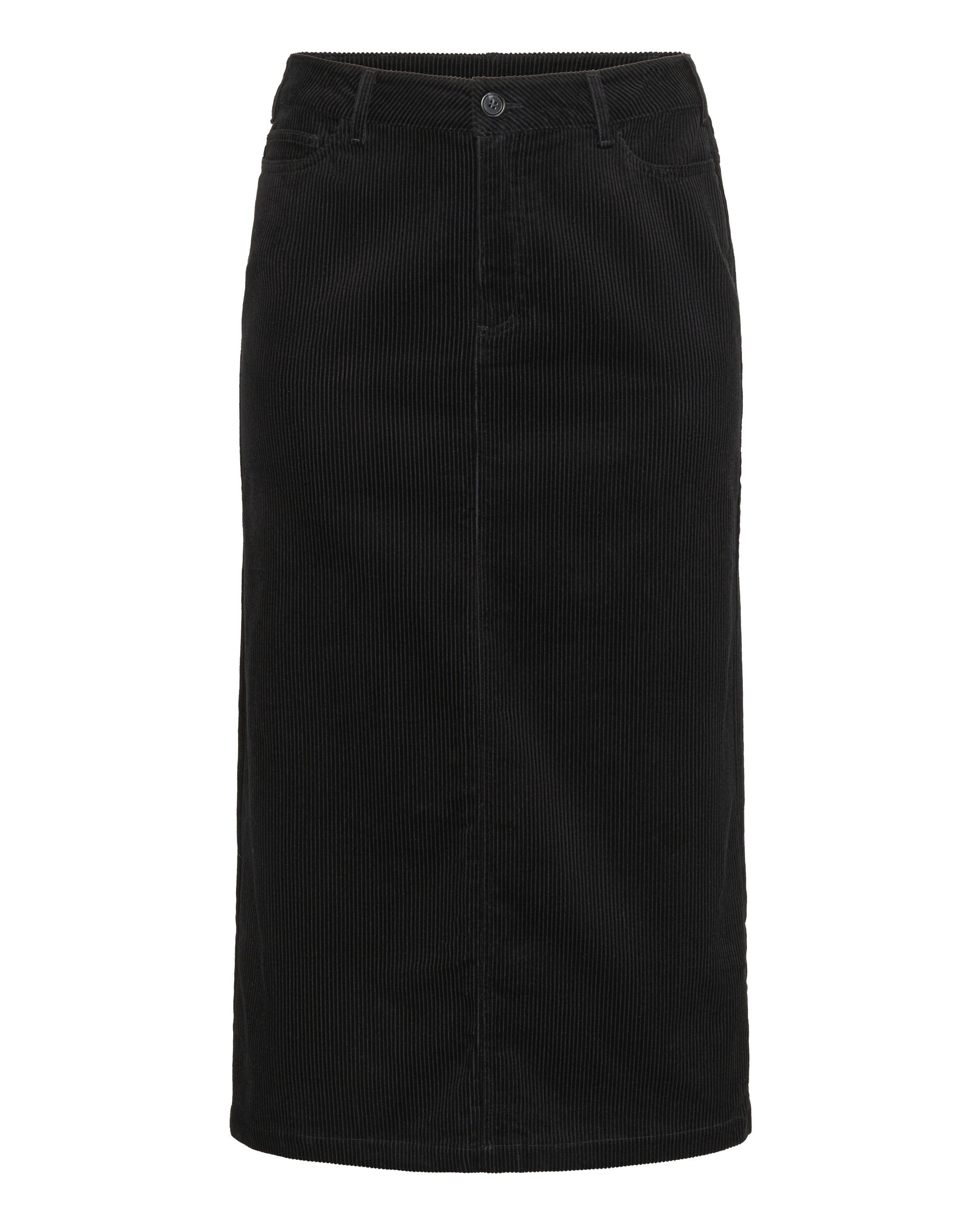 KAFFE CURVESuknja 'KCKirstin' - crna boja: prednji dio