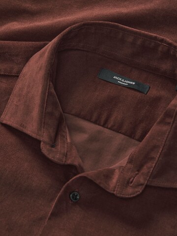 JACK & JONES Regular Fit Hemd in Braun