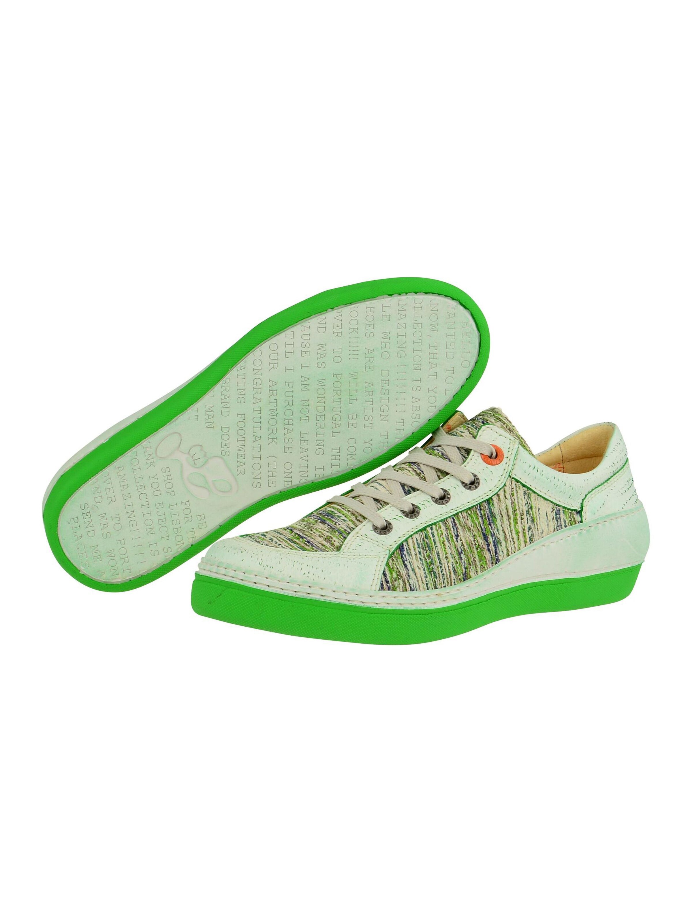 EJECT Schnürschuh 'Eject Feeling Schuhe weiß grün Damen'‌ in Grün