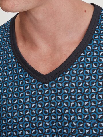 CALIDA Pyjama lang 'Relax Imprint'‌‌‌‌‌‌‌‌ in Blau