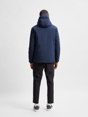 SELECTED HOMME Winter Jacket in Blue