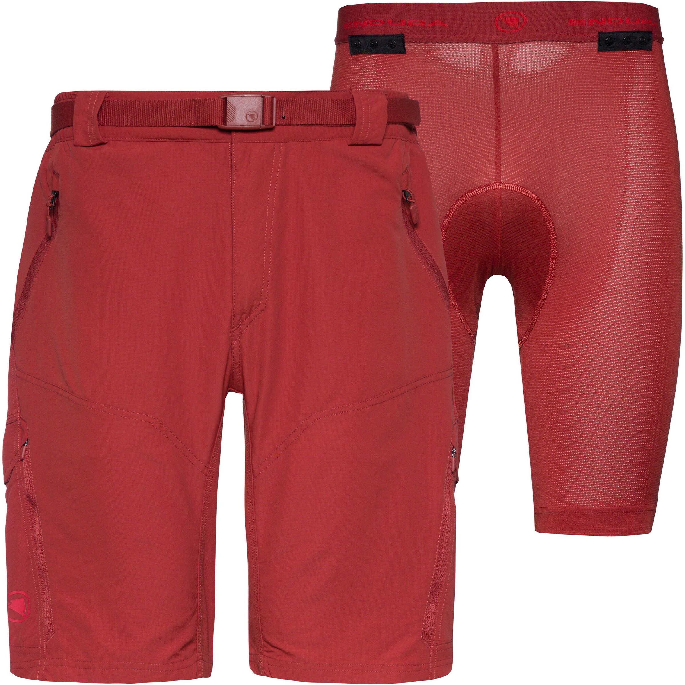 ENDURA Workout Pants 'Hummvee' in Red: front