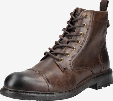 Jeep Lace-up boot in Brown: front