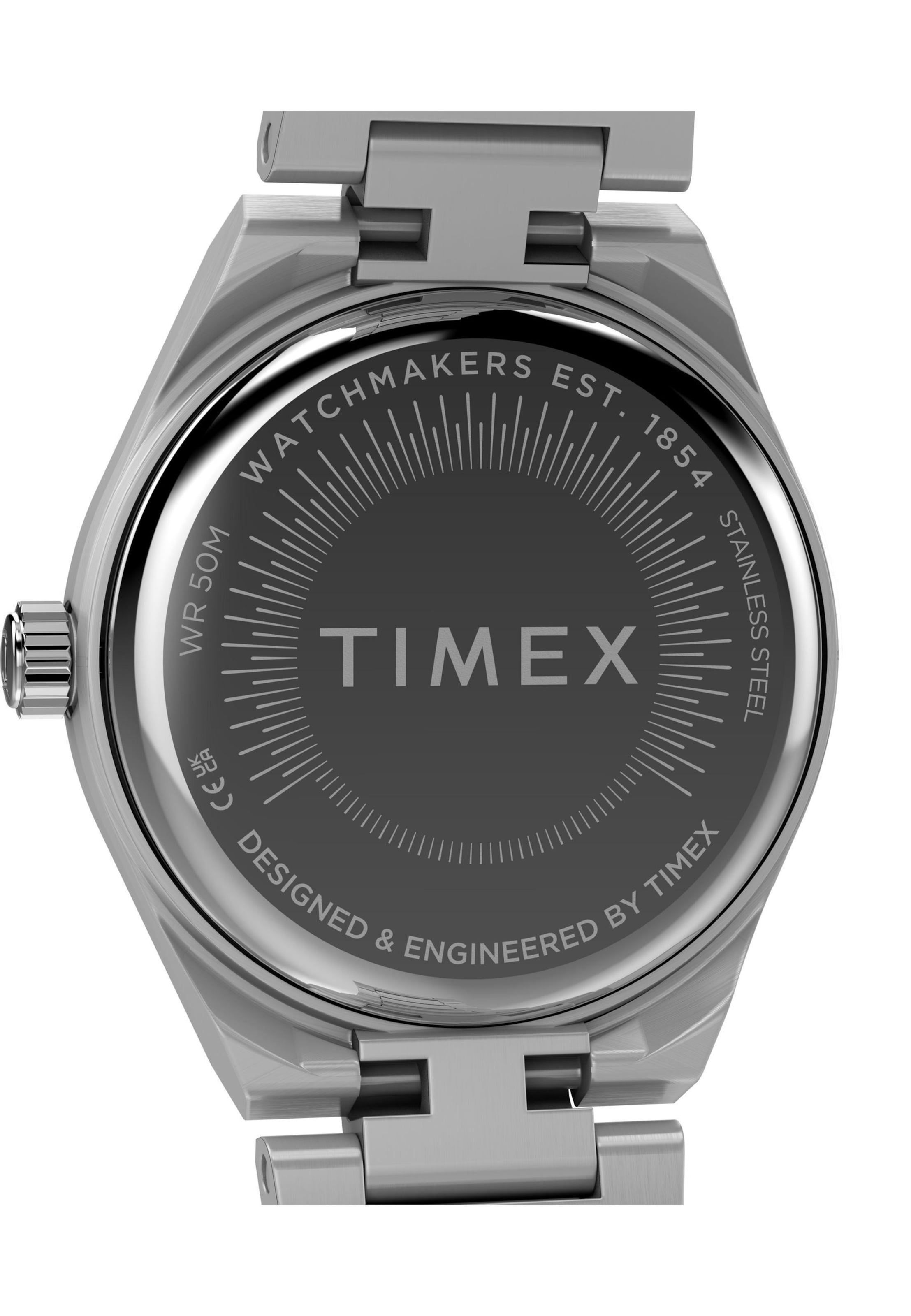Montre à affichage analogique TIMEX en argent