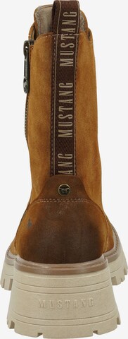 MUSTANG Lace-Up Ankle Boots in Brown