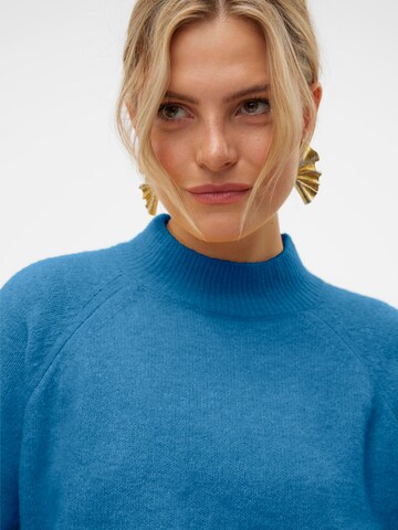 VERO MODA Trui 'VMLeaf' in Blauw