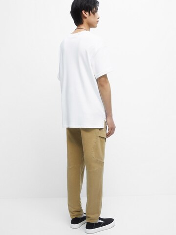 Pull&Bear Regular Cargobyxa i beige