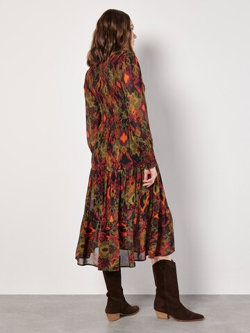Apricot Dress 'Ikat' in Green