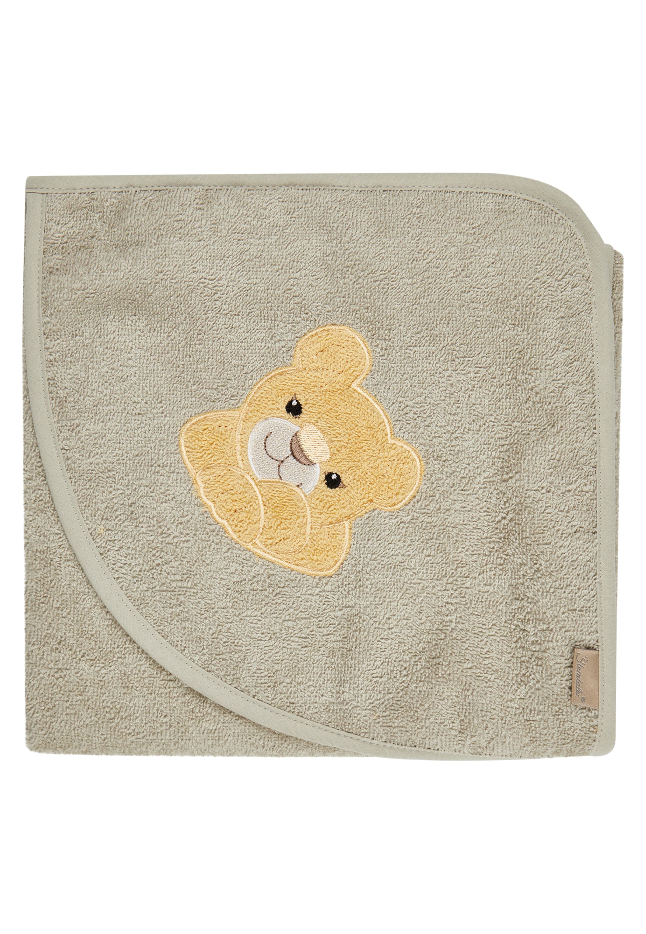 STERNTALER Shower Towel 'Löwe Leo' in Grey