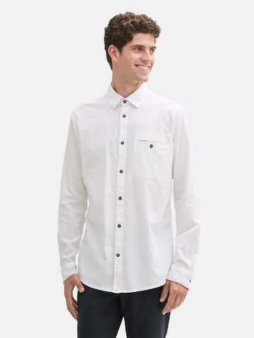 TOM TAILOR Regular fit Overhemd in Wit: voorkant