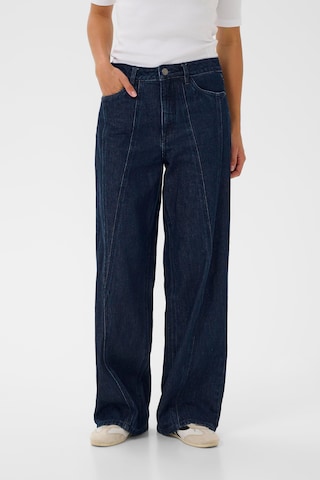 Kaffe Wide leg Jeans in Blue: front